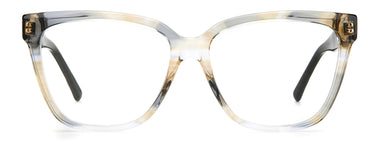 Designer Women Jimmy Choo Eyeglasses: JC335 - Green Strip Gold- SpecSMART Eye Clinic (Front View)